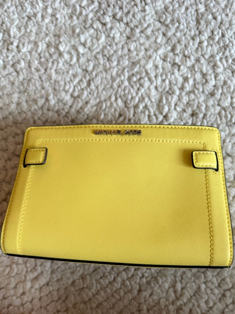 Michael Kors Bright Yellow Saffiano Mini Crossbody